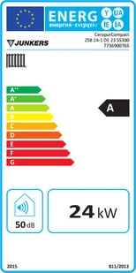 Junkers Cerapur Compact ZSB 24-1 DE 7736900765 - Piece i kotły grzewcze Junkers Cerapur Compact ZSB 24-1 DE 7736900765 - Piece i kotły grzewcze - miniaturka - grafika 3