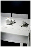 Obrusy i serwetki - OR-TEX Bieżnik Plamoodporny z Mereżką wz 240_Biały 5901383820221 - miniaturka - grafika 1