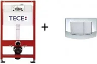 Stelaże i zestawy podtynkowe do WC - Tece base - stelaż podtynkowy do WC ze spłuczką podtynkową uruchamianą z przodu i - miniaturka - grafika 1