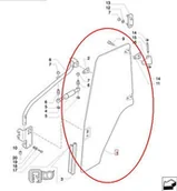 Części i akcesoria do maszyn rolniczych - CNH SZYBA DRZWI PRAWA 87302768 - miniaturka - grafika 1