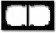 Klawisze i ramki - Karlik Ramka uniwersalna podwójna czarna 12DR-2 - miniaturka - grafika 1