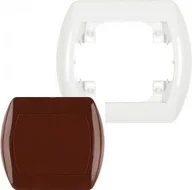 Klawisze i ramki - Karlik Ramka pojedyncza 4RH-1 brązowy - miniaturka - grafika 1