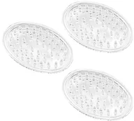 Zasłony prysznicowe - InterDesign Soap Saver 30200M3EU podstawka pod mydło owalna, 3 sztuki - miniaturka - grafika 1