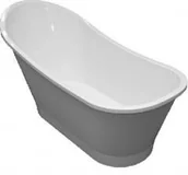 Wanny - Omnires Marble+ Venezia 159,5x70 biały mat Venezia159BM - miniaturka - grafika 1