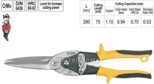 Yato nożyce do blachy wydłużone YT-1922 - Nożyce i noże - miniaturka - grafika 2