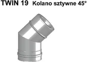 Złącza i kolanka wentylacyjne - Jeremias Kolano fi 80/125 45st TWIN19080/125 - miniaturka - grafika 1