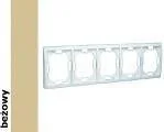 Klawisze i ramki - Simon Ramka Kontakt Basic 5x BMR5/12 - miniaturka - grafika 1