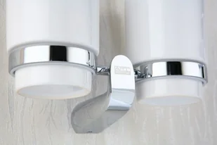 Art Platino EMIRA Uchwyt z dwoma szklankami wykończenie chrom EMI-85052 - Kubki na szczoteczki do zębów - miniaturka - grafika 3