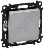 Wyłączniki światła i elektryczne - Legrand Valena Life Łącznik schodowy - 10 AX Aluminium - 752306 - miniaturka - grafika 1