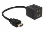 Delock Adapter HDMI męski -> 2X HDMI żeński v 1.4 - Złącza, przejściówki, adaptery - miniaturka - grafika 2