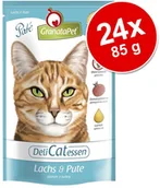 Mokra karma dla kotów - GranataPet t Delicatessen, 24 X 85 G - Indyk I Bażant - miniaturka - grafika 1