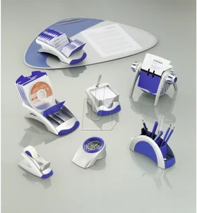 Durable Kartoteka stojąca Telindex Desk Vegas srebrna 2412-23 - Wizytowniki - miniaturka - grafika 4