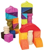 Zabawki sensoryczne - B.toys Klocki miękkie Elemenosqueeze - zestaw duży bx1003 - miniaturka - grafika 1