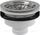 Syfony - Alcaplast ALCA PLAST Spust zlewu 6/4 z nierdzewnym sitkiem O115 A37 - miniaturka - grafika 1