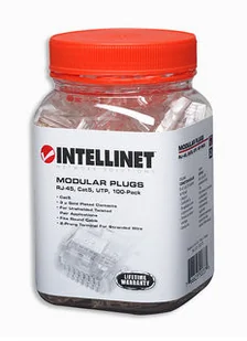 Wtyk RJ45 8P/8C Utp CAT5E Na Linkę Słoik 100 Sztuk - Wtyczki i adaptery - miniaturka - grafika 2