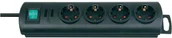 Przedłużacze i rozgałęźniki - Brennenstuhl Listwa zasilająca Primera-Line 4 gniazda 230V 3680 W czarna - miniaturka - grafika 1