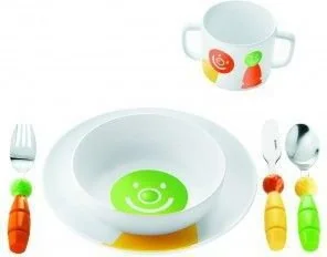 Guzzini 07500152 billo Set: Głębokie talerze, talerze, kubki, płaskie, sztućce 07500152 - Talerze - miniaturka - grafika 2