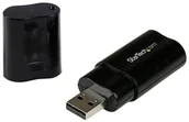 Karty dźwiękowe - STARTECH.COM StarTech. com USB Audio Adapter  zewnętrzny USB Sound Card, czarny ICUSBAUDIOB - miniaturka - grafika 1