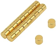 Dekoracje domu - first4magnetsTM first4magnets f0504g-20 wyciągnąć N35 magnesy neodymowe, 0,66 kg, opakowanie z 20, metalowy, złoto platerowane, o średnicy 5 MM X 4 MM grubości F0504G-20 - miniaturka - grafika 1