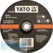Tarcze do pił - Yato Tarcza do szlifowania metalu 125x6,0x22 YT-6124 - miniaturka - grafika 1