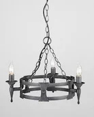 Lampy sufitowe - Elstead Lighting SAXON SAX3 BLK/SIL - miniaturka - grafika 1