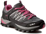 Buty trekkingowe damskie - CMP Rigel Low WP 3Q54456 szary - miniaturka - grafika 1