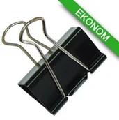 Spinacze i klipsy do papieru - PBS Klipy do dokumentów Office Products, 32mm, 12szt., czarne DN137 - miniaturka - grafika 1