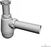 Syfony - Akces półsyfon umywalkowy, butelkowy, odejście proste [17034] - miniaturka - grafika 1