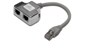 Digitus Adapter Wtyk RJ-45 na kablu / 2x gniazdo RJ45 ekran DN-93904 - Wtyczki i adaptery - miniaturka - grafika 5