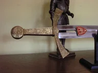 Repliki - broń - Płatnerze hiszpańscy UNIKATOWY SZCZERBIEC - MIECZ KORONACYJNY KRÓLÓW POLSKICH RE - miniaturka - grafika 1