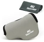 Akcesoria fotograficzne - MegaGear megagear Ultra lekka torba na aparat z neoprenu marterial do lustrzanka cyfrowa Sony NEX-6 z obiektywem Sony NEX-7 z 16  50 MM, szary MG080 - miniaturka - grafika 1