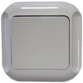 Gniazdka elektryczne - Berker pojedynczy schodowy Abex Topaz biały - miniaturka - grafika 1