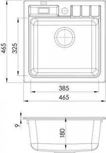 Alveus Niagara 20 1112091 - Zlewozmywaki - miniaturka - grafika 2