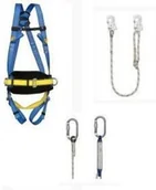 Łańcuchy i liny stalowe - Komplet Szelki bezpieczeństwa P-05S + amortyzator ABM/LB101 + linka LB 100 20 2m - miniaturka - grafika 1