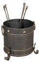 Akcesoria kominkowe - Parkanex Zestaw kominkowy Beczka - miniaturka - grafika 1