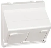 Klawisze i ramki - Kontakt Simon Płytka Connect teleinf. 2x z osłoną skośna KB80/9 - miniaturka - grafika 1