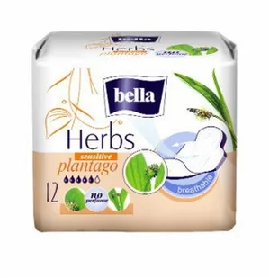 Bella 2x Podpaski Herbs Sensitive wzbogacone babką lancetowatą 12szt. - Podpaski - miniaturka - grafika 2