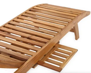 Home&Garden Home Garden LEŻANKA DREWNIANA AKACJA LUX 454499 454499 - Leżaki ogrodowe - miniaturka - grafika 3