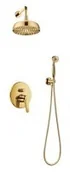 Zestawy prysznicowe - Omnires Kompletny system łazienkowy podtynkowy złoto PVD SYSAD27ZŁ SYSAD27ZŁ - miniaturka - grafika 1