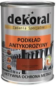 Farby do metalu - Dekoral Podkład antykorozyjny czerwony tlenkowy 0 9 l - miniaturka - grafika 1