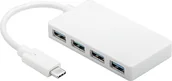 Adaptery i przejściówki - Goobay 66274 USB-C Multi Port Adapter Biały 66274 - miniaturka - grafika 1