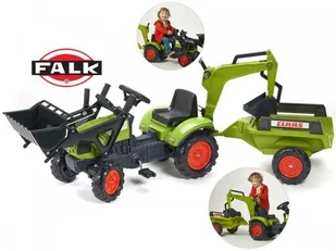 Falk Traktor Claas Arion 410 z ładowaczem, przyczepą i koparką 2040N - Jeździki dla dzieci - miniaturka - grafika 2