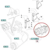 Części i akcesoria do maszyn rolniczych - CNH SPRĘŻARKA KLIMATYZACJI 82008689 - 82016158 - 87709786 - miniaturka - grafika 1