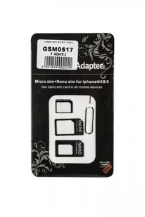 M-Life ADAPTER NANO SIM 3W1 CZARNY GSM0517 - Pozostałe akcesoria do telefonów - miniaturka - grafika 2