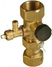 Afriso Szybkozłącze ASK do Naczynia wzbiorcze z zaworem rewizyjnym 2 x GW G3/4 - Akcesoria grzewcze - miniaturka - grafika 2