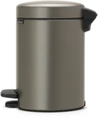 Kosze na śmieci - Brabantia Kosz na śmieci pedałowy NewIcon 3l platynowy - miniaturka - grafika 1