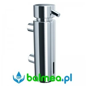 Merida Dozownik mydła wiszący pojemność 300 ml mocowany do ściany, polerowany D4 - Dozowniki papieru i mydła dla firm - miniaturka - grafika 2