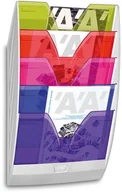 Półki na dokumenty - CEP Zestaw naścienny ReCaption, 5 półek, mix kolorów C154HM-99 - miniaturka - grafika 1