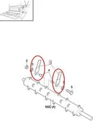 Części i akcesoria do maszyn rolniczych - CNH NÓŻ SIECZKARNI RUCHOMY 322326450 - miniaturka - grafika 1