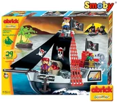 Klocki - Ecoiffier ECOIFFIER Abrick Klocki  Lódź Piracka 29el. LE_3130 - miniaturka - grafika 1